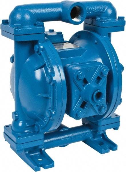 SandPIPER - 1" NPT, Metallic, Air Operated Diaphragm Pump - Santoprene Diaphragm, Aluminum Housing - Caliber Tooling