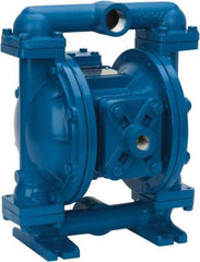 SandPIPER - 1" NPT, Metallic, Air Operated Diaphragm Pump - PTFE Diaphragm, Aluminum Housing - Caliber Tooling