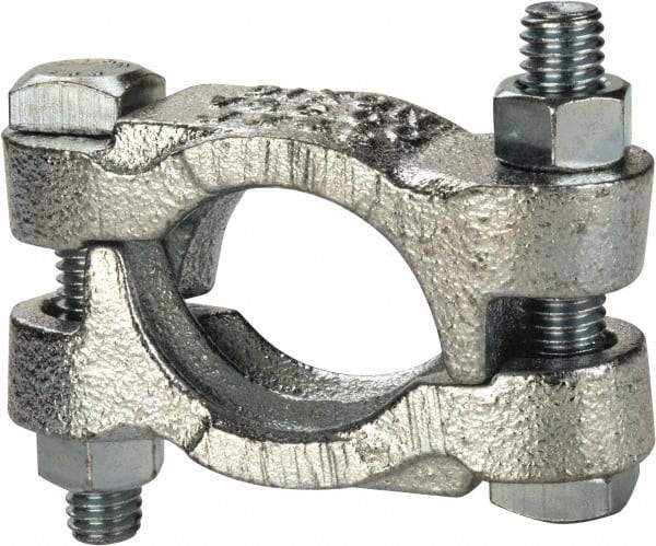 Dixon Valve & Coupling - 1-7/16 to 1-17/32" OD, Double Bolt Iron Clamp - Plated Malleable Iron - Caliber Tooling