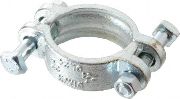 Dixon Valve & Coupling - 2-7/64 to 2-19/64" OD, Double Bolt Iron Clamp - Plated Malleable Iron - Caliber Tooling