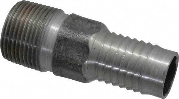 Campbell Fittings - 1" Pipe ID, Threaded Combination Nipple for Hoses - Steel - Caliber Tooling