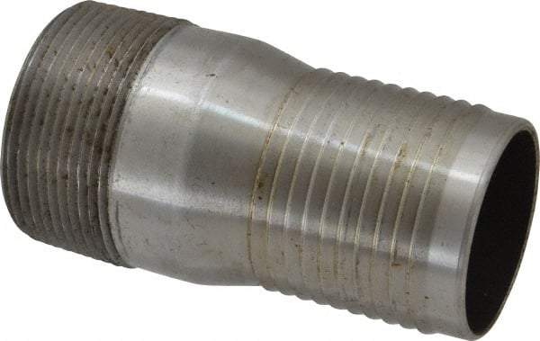 Campbell Fittings - 2-1/2" Pipe ID, Threaded Combination Nipple for Hoses - Steel - Caliber Tooling