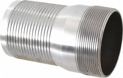 Campbell Fittings - 4" Pipe ID, Threaded Combination Nipple for Hoses - Steel - Caliber Tooling