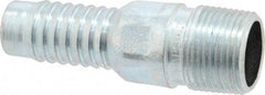 Campbell Fittings - 3/4" Pipe ID, Threaded Combination Nipple for Hoses - Plated Steel - Caliber Tooling