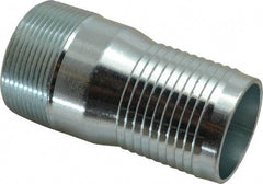 Campbell Fittings - 2-1/2" Pipe ID, Threaded Combination Nipple for Hoses - Plated Steel - Caliber Tooling