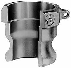 EVER-TITE Coupling Products - 5" Aluminum Cam & Groove Suction & Discharge Hose Male Adapter Female NPT Thread - Part A, 5" Butt Weld Thread, 75 Max psi - Caliber Tooling