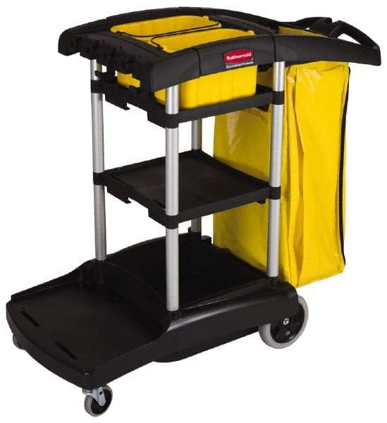 Rubbermaid - Polyethylene Janitor Cart - 49-3/4" Long - Caliber Tooling