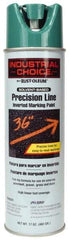 Rust-Oleum - 17 fl oz Green Marking Paint - 600' to 700' Coverage at 1" Wide, Solvent-Based Formula - Caliber Tooling