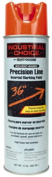 Rust-Oleum - 17 fl oz Red Marking Paint - 600' to 700' Coverage at 1" Wide, Solvent-Based Formula - Caliber Tooling