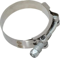 Campbell Fittings - 2-3/4" Hose, 3/4" Wide x 0.025" Thick, T-Bolt Band Clamp - Stainless Steel - Caliber Tooling