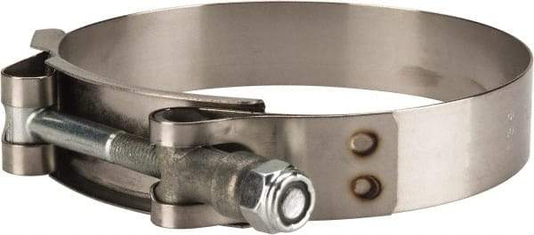 Campbell Fittings - 3-1/2" Hose, 3/4" Wide x 0.025" Thick, T-Bolt Band Clamp - Stainless Steel - Caliber Tooling