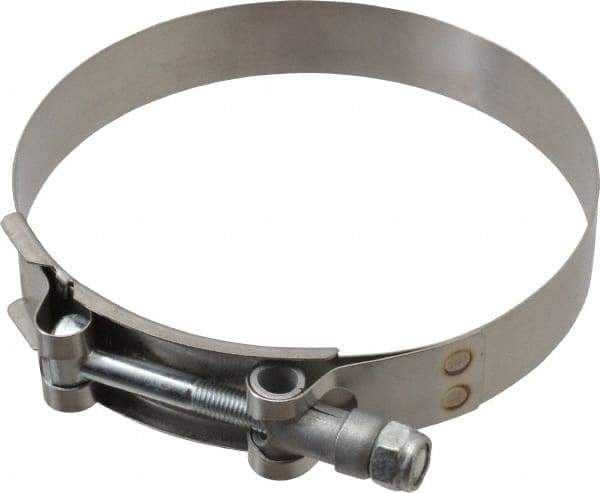 Campbell Fittings - 4-1/4" Hose, 3/4" Wide x 0.025" Thick, T-Bolt Band Clamp - Stainless Steel - Caliber Tooling