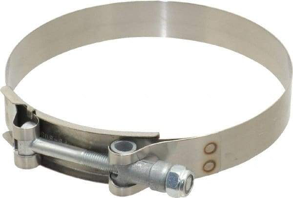 Campbell Fittings - 4-1/2" Hose, 3/4" Wide x 0.025" Thick, T-Bolt Band Clamp - Stainless Steel - Caliber Tooling