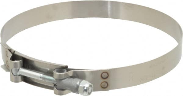 Campbell Fittings - 6-1/4" Hose, 3/4" Wide x 0.025" Thick, T-Bolt Band Clamp - Stainless Steel - Caliber Tooling