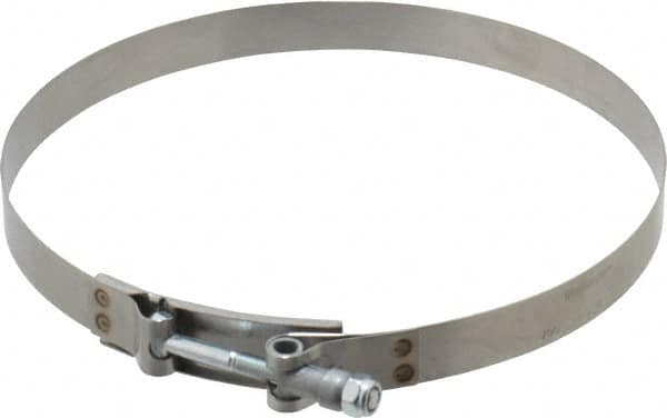 Campbell Fittings - 8" Hose, 3/4" Wide x 0.025" Thick, T-Bolt Band Clamp - Stainless Steel - Caliber Tooling