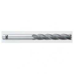 1/8 Dia. x 3 Overall Length 4-Flute Square End Solid Carbide SE End Mill-Round Shank-Center Cut-TiAlN - Caliber Tooling