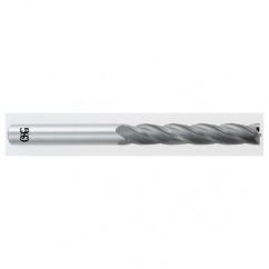 1/4 Dia. x 4 Overall Length 4-Flute Square End Solid Carbide SE End Mill-Round Shank-Center Cut-TiAlN - Caliber Tooling