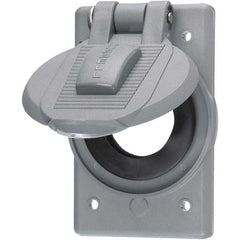 Hubbell Wiring Device-Kellems - Weatherproof Box Covers Cover Shape: Round Number of Holes in Outlet: 1 - Caliber Tooling