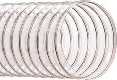 Hi-Tech Duravent - 5" ID, 50' Long, PVC Blower & Duct Hose - Clear, 6-3/4" Bend Radius, 14 In/Hg, 10 Max psi, -20 to 180°F, Abrasion and Chemical Resistant - Caliber Tooling