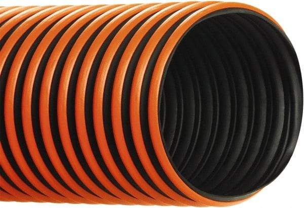 Hi-Tech Duravent - 12" ID, 50' Long, Thermoplastic Rubber Blower & Duct Hose - Black, 15-1/4" Bend Radius, 4 In/Hg, 2 Max psi, -60 to 300°F, Chemical and Abrasion Resistant - Caliber Tooling