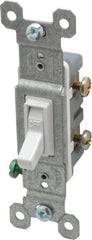 Pass & Seymour - 1 Pole, 120 VAC, 15 Amp, Specification Grade, Toggle, Wall and Dimmer Light Switch - 1-1/4 Inch Wide x 3.281 Inch High - Caliber Tooling