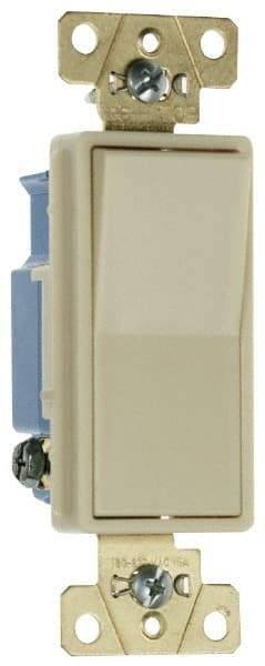 Pass & Seymour - 3 Pole, 120 to 277 VAC, 20 Amp, Specification Grade, Rocker, Wall and Dimmer Light Switch - 1.3 Inch Wide x 4.2 Inch High - Caliber Tooling