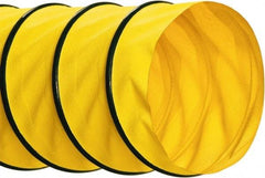 Hi-Tech Duravent - 16" ID, 25' Long, Polyester Blower & Duct Hose - Yellow, 8" Bend Radius, 4.1 In/Hg, 9.7 Max psi, -40 to 250°F - Caliber Tooling