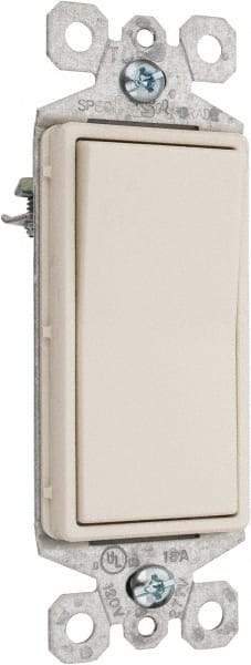 Pass & Seymour - 1 Pole, 120 to 277 VAC, 15 Amp, Specification Grade, Rocker, Wall and Dimmer Light Switch - 1.43 Inch Wide x 4.19 Inch High - Caliber Tooling