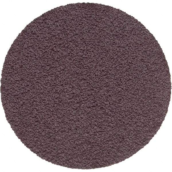 Superior Abrasives - 1-1/2" Diam, 80 Grit Aluminum Oxide Adhesive PSA Disc - Medium Grade, Brown, Cloth Backing, Flexible - Caliber Tooling