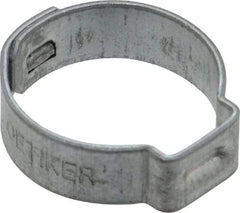 Oetiker - 17 to 19.8mm, Zinc-Plated 1-Ear Clamp - 3/4" Noml Size, 9mm Inner Width, 7mm Wide x 0.75mm Thick, Carbon Steel - Caliber Tooling