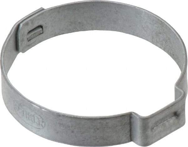 Oetiker - 30 to 33.1mm, Zinc-Plated 1-Ear Clamp - 1-5/16" Noml Size, 10mm Inner Width, 7mm Wide x 0.75mm Thick, Carbon Steel - Caliber Tooling