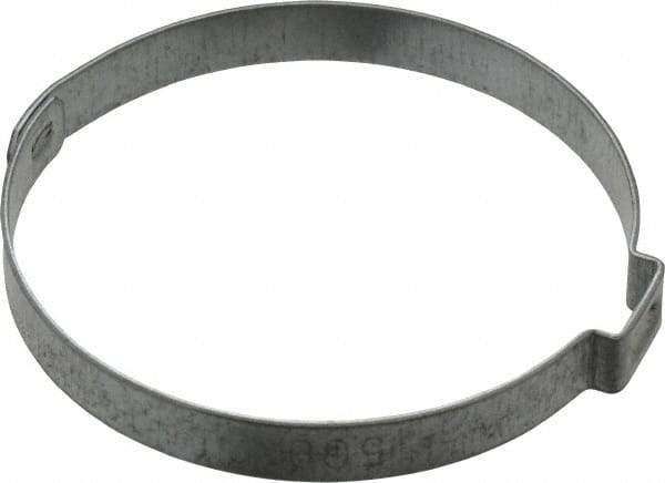 Oetiker - 52.9 to 56mm, Zinc-Plated 1-Ear Clamp - 2-3/16" Noml Size, 10mm Inner Width, 7mm Wide x 0.75mm Thick, Carbon Steel - Caliber Tooling