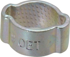 Oetiker - 7 to 9mm, Zinc-Plated 2-Ear Clamp - 5/16" Noml Size, 3.14mm Inner Width, 7mm Wide x 1mm Thick, Carbon Steel - Caliber Tooling