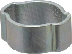 Oetiker - 8.1 to 11mm, Zinc-Plated 2-Ear Clamp - 3/8" Noml Size, 4.55mm Inner Width, 7mm Wide x 1mm Thick, Carbon Steel - Caliber Tooling