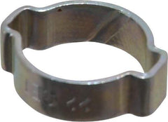 Oetiker - 18 to 22mm, Zinc-Plated 2-Ear Clamp - 13/16" Noml Size, 6.28mm Inner Width, 9mm Wide x 1.5mm Thick, Carbon Steel - Caliber Tooling