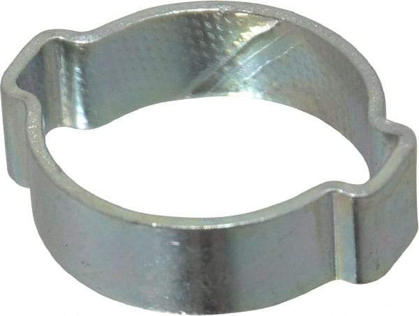 Oetiker - 22.5 to 27mm, Zinc-Plated 2-Ear Clamp - 1" Noml Size, 7.07mm Inner Width, 10mm Wide x 1.5mm Thick, Carbon Steel - Caliber Tooling