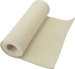 Made in USA - 1/8 Inch Thick x 60 Inch Wide x 12 Inch Long, Pressed Wool Felt Sheet - 2 Lbs/Square Yd., White, 500 psi - Caliber Tooling