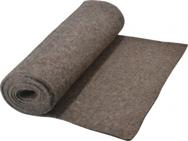 Made in USA - 1/8 Inch Thick x 72 Inch Wide x 12 Inch Long, Pressed Wool Felt Sheet - 1.1 Lbs/Square Yd., Gray, 75 psi - Caliber Tooling