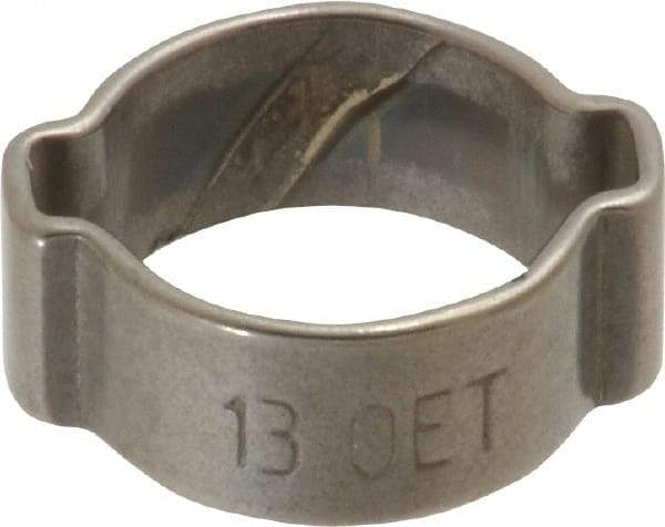 Oetiker - 11 to 13mm, 2 Ear Clamp - 1/2" Nominal Size - Caliber Tooling