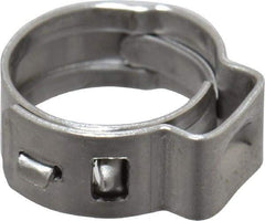 Oetiker - Stepless Ear Clamp - 3/8" Noml Size, 5.5mm Inner Width, 5mm Wide x 0.5mm Thick, Stainless Steel - Caliber Tooling