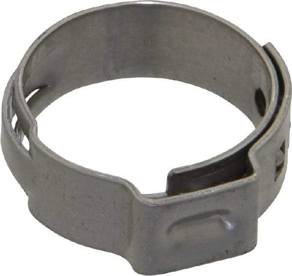 Oetiker - Stepless Ear Clamp - 11/16" Noml Size, 8mm Inner Width, 7mm Wide x 0.6mm Thick, Stainless Steel - Caliber Tooling