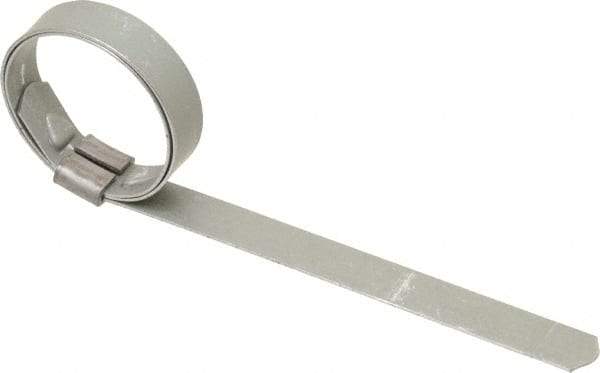 IDEAL TRIDON - 1" ID Galvanized Steel Preformed J-Type Clamp - 3/8" Wide, 0.025" Thick - Caliber Tooling