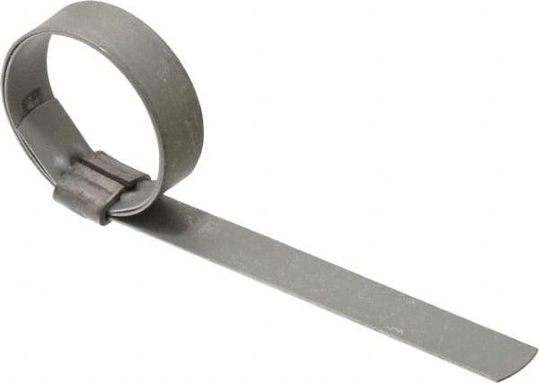 IDEAL TRIDON - 1-1/4" ID Galvanized Steel Preformed J-Type Clamp - 1/2" Wide, 0.03" Thick - Caliber Tooling