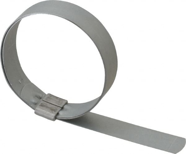 IDEAL TRIDON - 2-3/4" ID, Galvanized Steel Preformed J-Type Clamp - 3/4" Wide x 0.03" Thick - Caliber Tooling