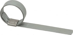 IDEAL TRIDON - 1-1/4" ID Galvanized Steel Preformed Center Punch Clamp - 5/8" Wide, 0.025" Thick - Caliber Tooling