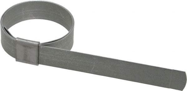 IDEAL TRIDON - 1-1/2" ID Galvanized Steel Preformed Center Punch Clamp - 5/8" Wide, 0.025" Thick - Caliber Tooling