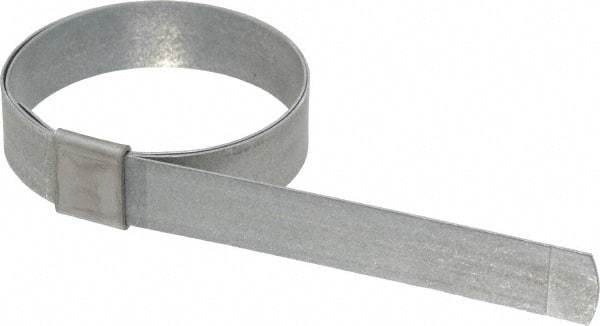 IDEAL TRIDON - 2" ID Galvanized Steel Preformed Center Punch Clamp - 5/8" Wide, 0.025" Thick - Caliber Tooling