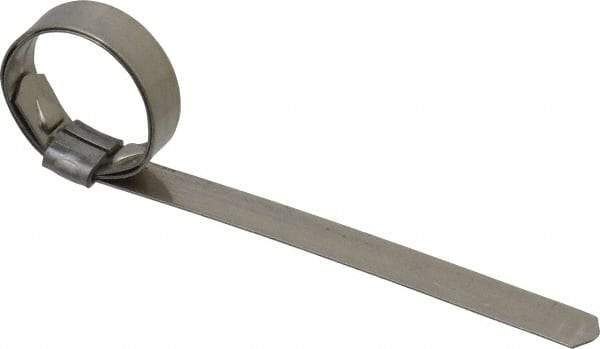 IDEAL TRIDON - 13/16" ID, Grade 201, Stainless Steel Preformed J-Type Clamp - 3/8" Wide x 0.025" Thick - Caliber Tooling