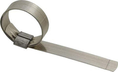 IDEAL TRIDON - 1-1/2" ID, Grade 201, Stainless Steel Preformed J-Type Clamp - 5/8" Wide x 0.03" Thick - Caliber Tooling