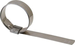 IDEAL TRIDON - 1-3/4" ID, Grade 201, Stainless Steel Preformed J-Type Clamp - 5/8" Wide x 0.03" Thick - Caliber Tooling